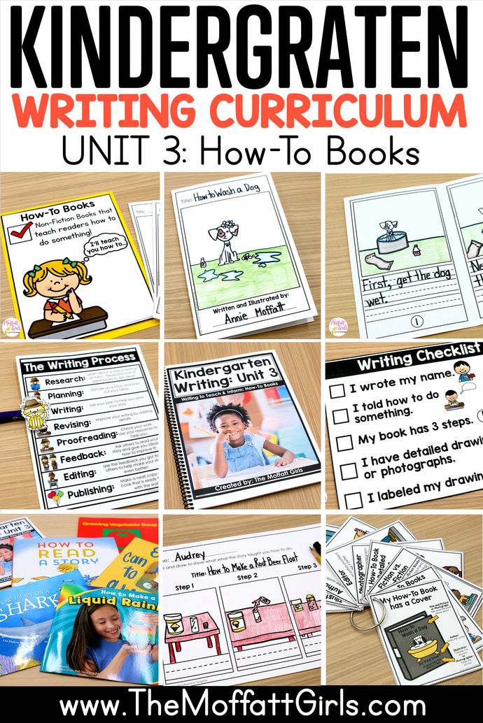 Kindergarten Writing: How-To Books Unit of Study