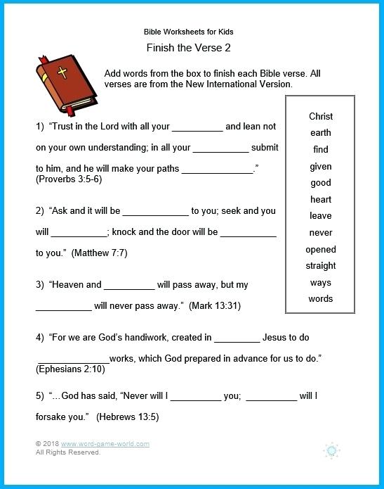 Worksheets 4 Kids