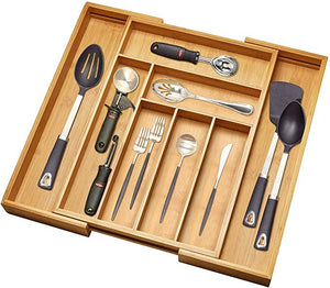 Many flatware organizers can fit your kitchen