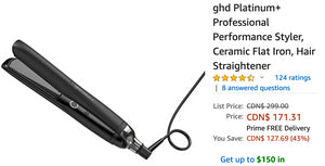 Amazon Canada Deals: Save 43% on Platinum+ Ceramic Hair Straightener + 50% on Starfrit Foldable Spiralizer + 39% on Clarks Women’s Sillian Bella Shoes + More Offers