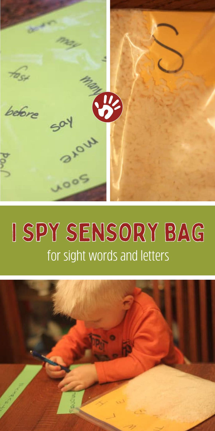 I Spy Sensory Bag for Sight Words & Letters