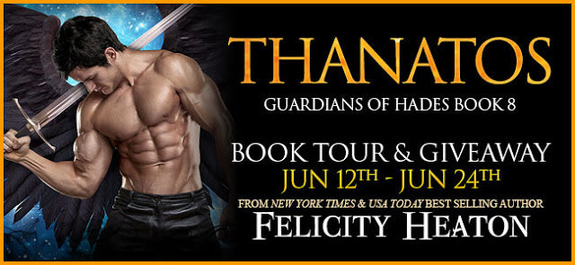 Thanatos (Guardians of Hades #8) by Felicity Heaton. Paranormal Romance, Excerpt, Giveaway & ARC Review.