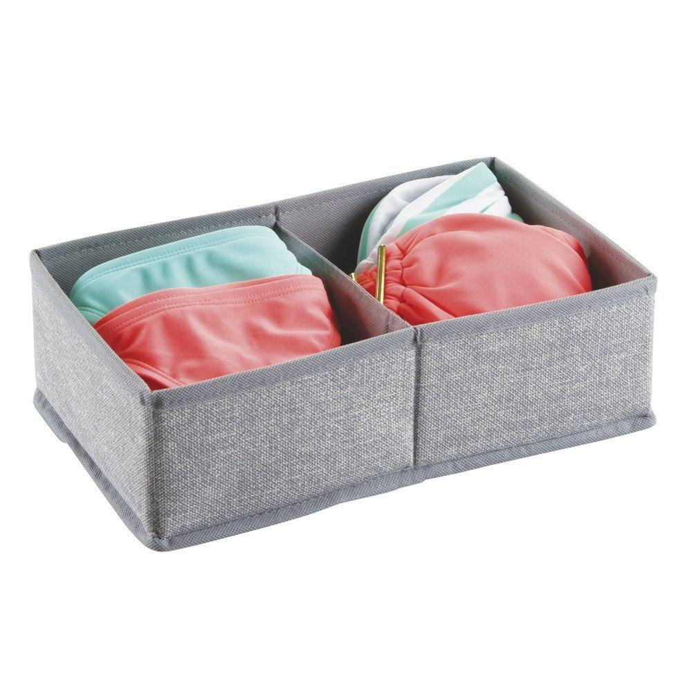 Fabric Drawer Organizer 2 Compartments Small