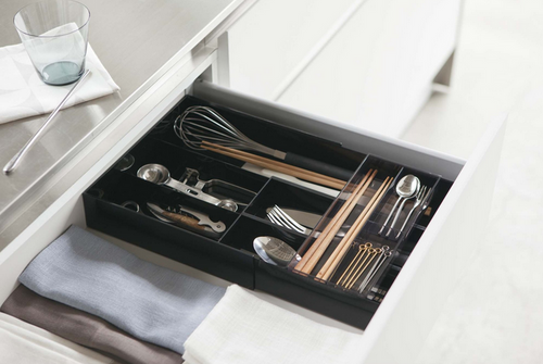 Tower Expandable Drawer Organizer Black