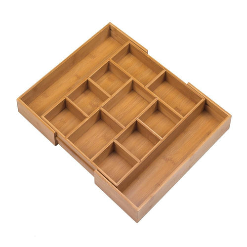 Expandable Bamboo Drawer Organizer