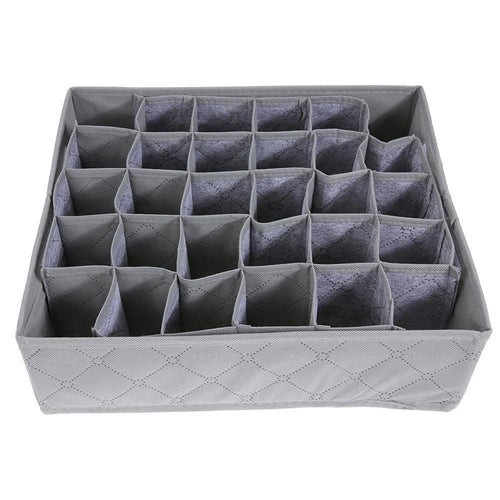 Bamboo Charcoal Underwear Socks Foldable Drawer Organizer Storage 30 Cell