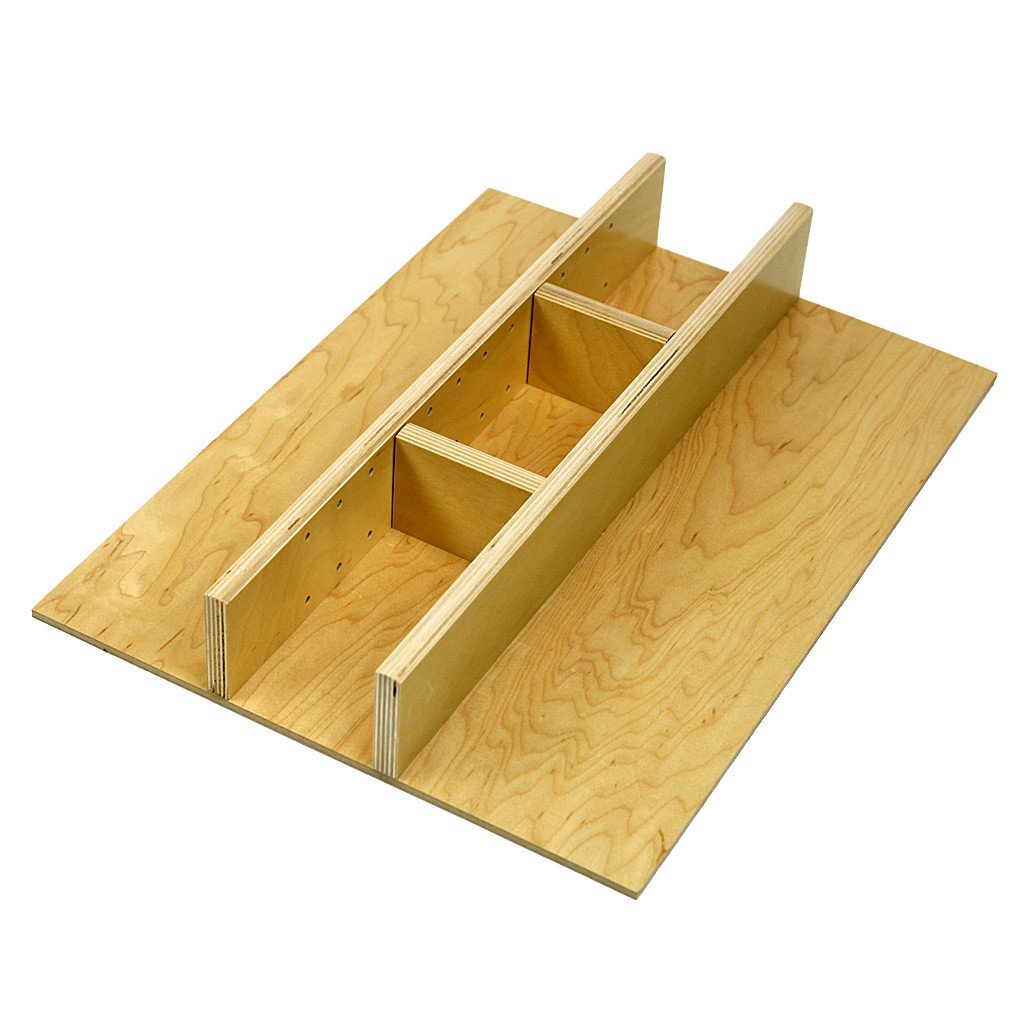 Craftsman Series - Style H Narrow Utensil Organizer  (H-UC-N-02) Drawer Interior Size Range: Width 13 1/4
