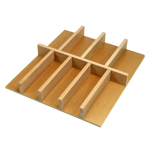 Craftsman Series - Style A -Standard Silverware (Flatware) Organizer (A-FW-ST-02)   Drawer Interior Size Range: Width 15