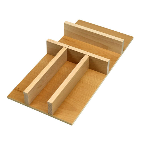 Craftsman Series - Style B -Narrow Silverware (Flatware) Organizer (B-FW-N-01)   Drawer Interior Size Range: Width 8 3/4 - 11 1/2