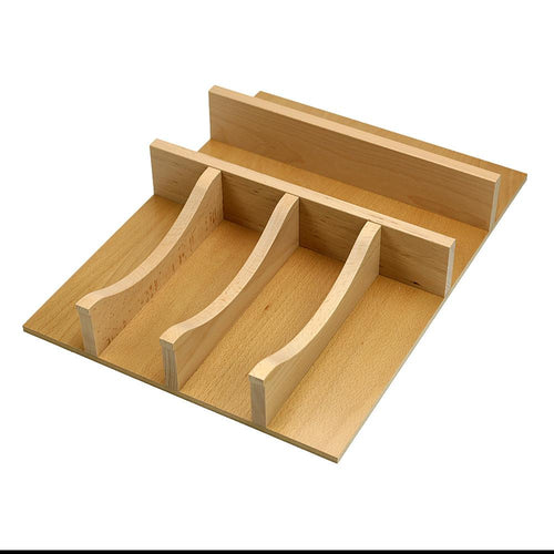 Classic Series - Style B -Standard Silverware (Flatware) Organizer (B-FW-ST-201)    Drawer Interior Size Range: Width 11 9/16 - 15 3/8