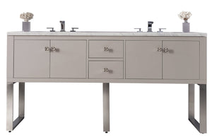 72" Westlake Double Bathroom Vanity, Mountain Mist