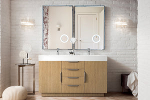 Bainbridge 59" James Martin Tribeca Oak Bathroom Vanity