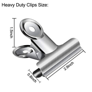 Chip Clips,Heavy Duty Thicker Metal Chip Bag Clips,Paper Clips Clamps,Grip Clips for Kitchen Office (12 PCS, 3 inch)