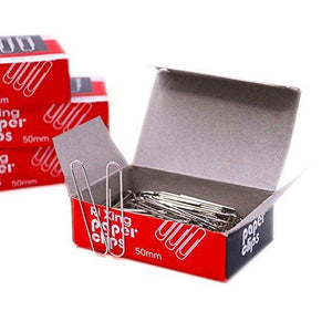 Taoya Paper Clips Office Clamps Jumbo Smooth Economy 4 Boxes, 100piece/Box (400 Piece Total) Silver 2 inch (50 mm) (Large)