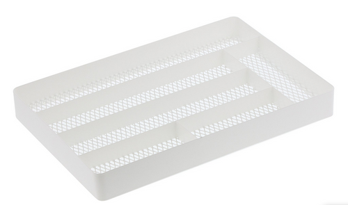 Tower Mesh Cutlery Drawer Organizer White