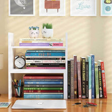Save desktop organizer office storage adjustable display bookshelf double shelf desk supplies for office kitchen multipurpose rack