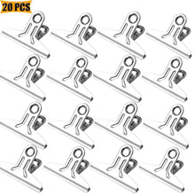 Chip Bag Clips Food Clips Heavy Duty Clips for Bag Cloth Silver All-Purpose Air Tight Seal Good Grip Clips Cubicle Hooks Clips 2.16" Wide Clips Hinge Clamp File Binder Clips Office Home (20 Pack)