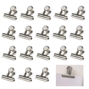 TIMESETL 18 Packs Strong Refrigerator Magnet Hook Clips - 31mm Wide - Perfect Fridge Magnets Kitchen Magnets Photo Magnets for House Office School Use