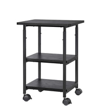 Best songmics adjustable printer stand desk mobile machine cart with 2 shelves heavy duty storage trolley for office home black uops03b
