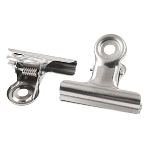 Uxcell Stainless Steel File Binder Clips Clamps, 2" Width, 5 Pieces
