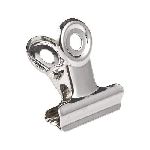 Bulldog Clips - 150-Pack Hinge Clips, Stainless Steel Binder Clips for Documents, Files, Pictures, Home Office Supplies, Silver, 0.9 x 0.9 Inches