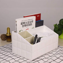 Amazon ladder multifunctional tissue box cover pu leather pen pencil remote control holder office desk organizer white soft sheep