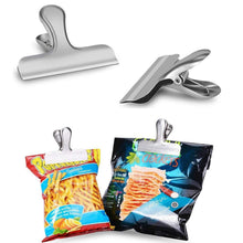 Chip Bag Clips 3 Inches Wide Stainless Steel Chip Clips for Bread Coffee Food Bags,Office School Kitchen Home Usage Clips(6 Pack)