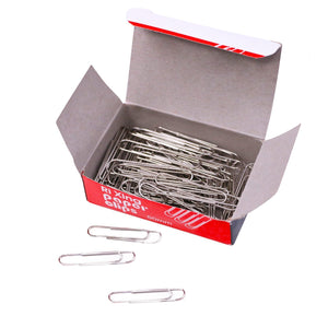Taoya Paper Clips Office Clamps Jumbo Smooth Economy 4 Boxes, 100piece/Box (400 Piece Total) Silver 2 inch (50 mm) (Large)