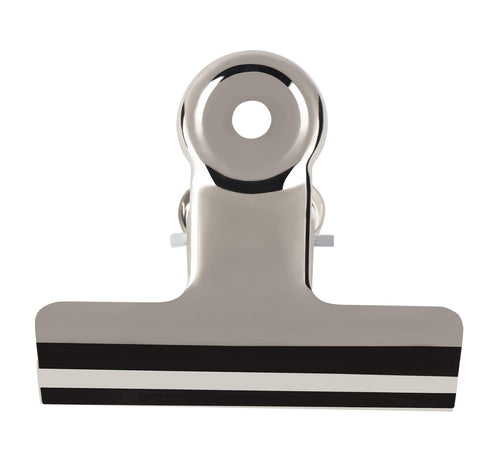 Bulldog Clips - 30-Pack 2.5-Inch Hinge Clips, Stainless Steel Binder Clips for Documents, Files, Pictures, Home Office Supplies, Silver