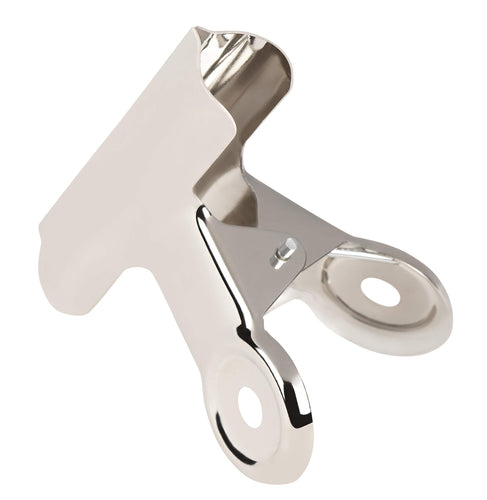 Bulldog Clips - 50-Pack 4 Assorted Sizes Hinge Clips, Stainless Steel Binder Clips for Documents, Files, Pictures, Home Office Supplies, 1.5-inch, 2-inch, 2.5-inch, 3-inch, Silver