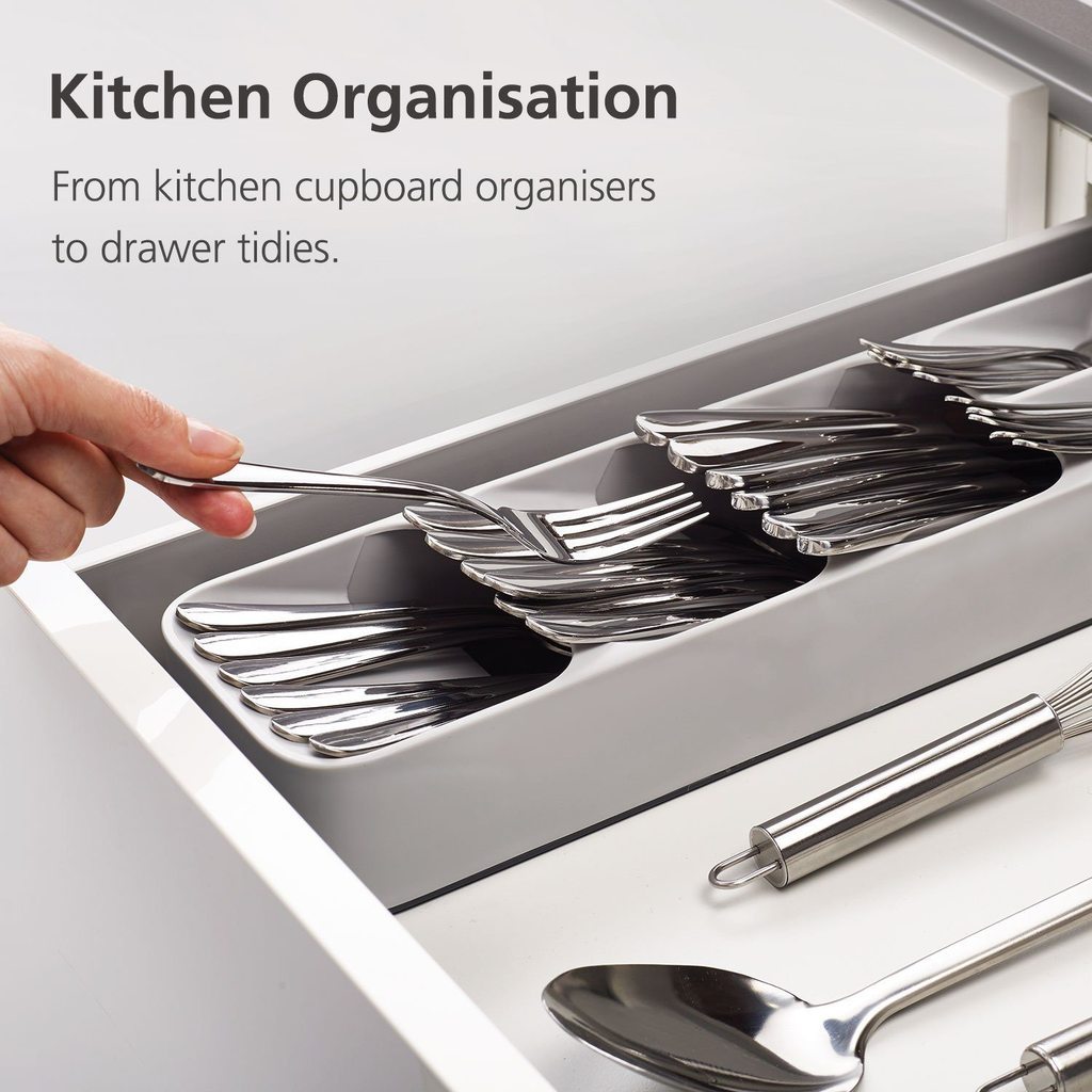 Compact Cutlery Organizer - Kitchen Drawer Organizer