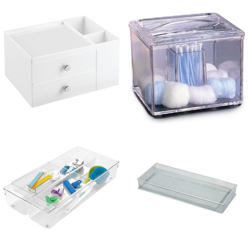Bath Drawer Organizer (4 Piece Set)