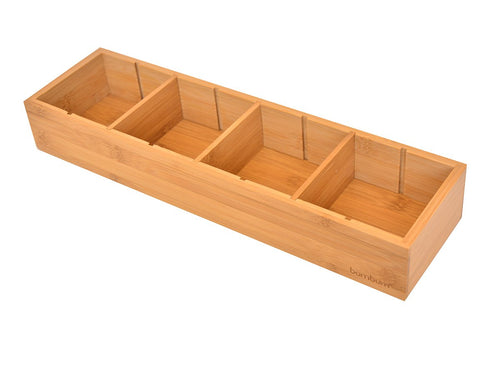 Cassa Adjustable Bamboo Organizer