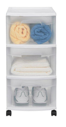 Sterilite 24 in. H x 12.625 in. W x 14.5 in. D Stackable Drawer Organizer