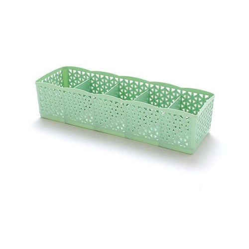 5 Grids Bra Underwear Socks Hollow Storage Boxes Wardrobe Closet Drawer Organizer